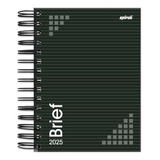Agenda Preta Diária 2025 Brief Preto 176 F Escritorio