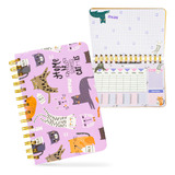 Agenda Semanal Planner Quadro Não Datado Capa Dura Espiral