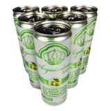 Agua Acquissima Sabor Maça Verde Lata 350ml Pack 6 Unidades
