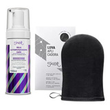Agua Bronzeador Corporal Dark Skelt 150ml + Luva Aplicação