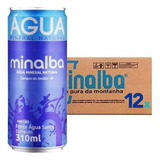 Agua Mineral Minalba Sem Gás Lata 310ml -pack Com 12 Unid