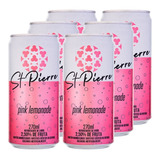 Agua Tônica St Pierre Pink Lemonade Lata 270ml Pack 6 Un