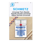 Agulha 2,0 Dupla Schmetz 130/705 H-zwi Pontos Decorativos
