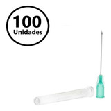 Agulha 25x8 21g Verde Hipodermica Descartável 100 Unidades Capacidade Em Volume 8 Ml