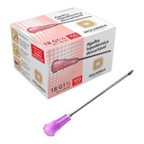 Agulha Aspiração 18g Rosa 40x1,20mm Anvisa