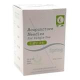 Agulha Para Acupuntura Qizhou 25x40 Cx C/ 100 Un 
