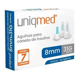 Agulha Para Caneta De Insulina 8mm X 0,25mm 31g C/ 7 Unid