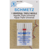 Agulha Tripla Schmetz 130/705 H-dri - 3,0/80