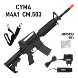 Airsoft Aeg Elétrico Rifle Arms Cyma M4a1 Cm503 Bivolt Black
