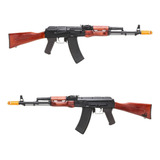Ak47 Airsoft Aps Aeg Full Metal E Madeira Realista 