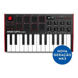 Akai Mpk Mini Teclado Controlador Midi Usb Pads Knobs Mk3