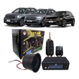 Alarme Automotivo Sistec Stx 994 Vw Volkswagen Voyage Gol G1 G5 G6 G7 G8 Fox Crossfox Spacefox Parati Saveiro + Chave Canivete