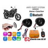 Alarme Para Moto Com Caixa Som Via Bluetooth Usb Mp3 Sd Fm