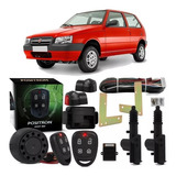 Alarme Positron+ Trava Eletrica Fiat Uno Mille Fire 2 Portas