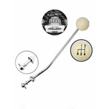 Alavanca De Câmbio Fusca Alongada Cromada + Manopla Bola 