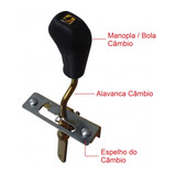 Alavanca + Manopla + Espelho Câmbio - Mini Buggy Fapinha+ Nf