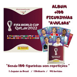 Album Copa Do Mundo 2022 Capa Mole + 100 Figurinhas Avulsas