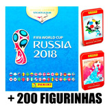 Album Copa Do Mundo Russia 2018 Com 200 Figurinhas + 2 Latas