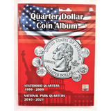 Album Moedas Quarters Dolar Parks E Estados Eua