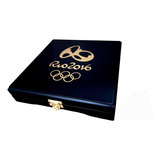 Album Para 17 Moedas Das Olimpíadas Rio 2016 - Case Preto