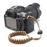 Alça De Pulso Para Nikon Canon Sony Hand Strap Marrom