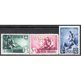 Alemanha - Sérvia - Inválidos Da Guerra - 1943 - Mi 87 A 89