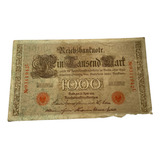 Alemanha- Cédula De 1000 Mark 1910 Reichsbanknote