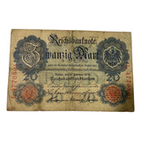 Alemanha- Cédula De 20 Mark 1914 Império Alemão