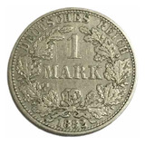 Alemanha- Prata- 1 Marco 1882 Letra