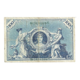 Alemanha 1 Cédula Antiga 100 Reichsmark 1908 M.b.c Raridade.