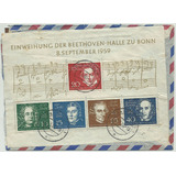 Alemanha 1959 Bloco 2 Beethoven Música