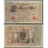 Alemanha Cédula 1000 Marcos Reichsbanknote Ano