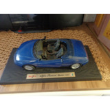 Alfa Romeo Spider Conversível Azul Maisto 1/18 Base 30,5 Cm 