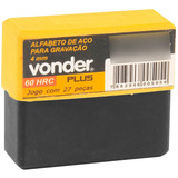 Alfabeto De Aço Punção 6mm A-z Para Gravação - Vonder Plus