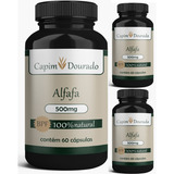 Alfafa Reduz O Envelhecimento 100% Natural 180 Caps 3 Potes