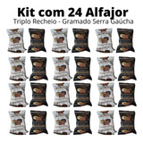 Alfajor Gramado Serra Gaúcha 3 Sabores  - Kit Com 24