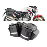 Alforge Bau Bolsa Traseira Universal 40l Motos Black Luxo