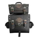 Alforge Bolsa Para Viagem 60 Litros Couro Ecologico Harley