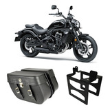 Alforge Moto Bolsa Chave Lateral 32l + Suporte Vulcan S650