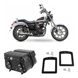 Alforge Moto Lateral Cravo 36 L + Suporte Dafra Horizon 150