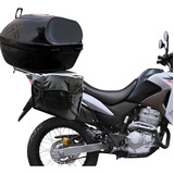 Alforge Moto Par Lateral 60l Universal + Encosto Para Bau