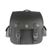 Alforge Traseiro 30 L Bolsa Couro Sintético Liso Preto La