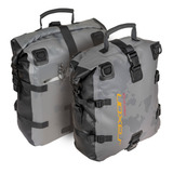 Alforje Estanque 30lt Cinza Para Moto (2 Unidades)
