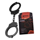 Algema De Corrente Preta Policial C/ Trava Original Invictus