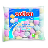 Algodão Em Bolas Coloridas Hidrófilo 40g (kit C/ 4 Pacotes)