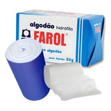 Algodão Hidrófilo Rolo 50g Cosméticos Manicure Médico Farol