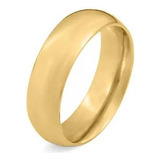 Aliança 6mm Banhado Ouro Certificado (1 Unidade). Ref: A4