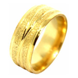Aliança Casamento Noivado Moeda Antiga Banhado Ouro 18k A-09