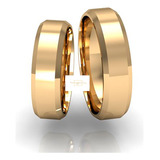 Aliança De Ouro 18k Casamento Noivado 6 Gramas 6mm (par)