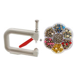 Alicate Aplica Perola Spike Strass + Strass De Rebitar